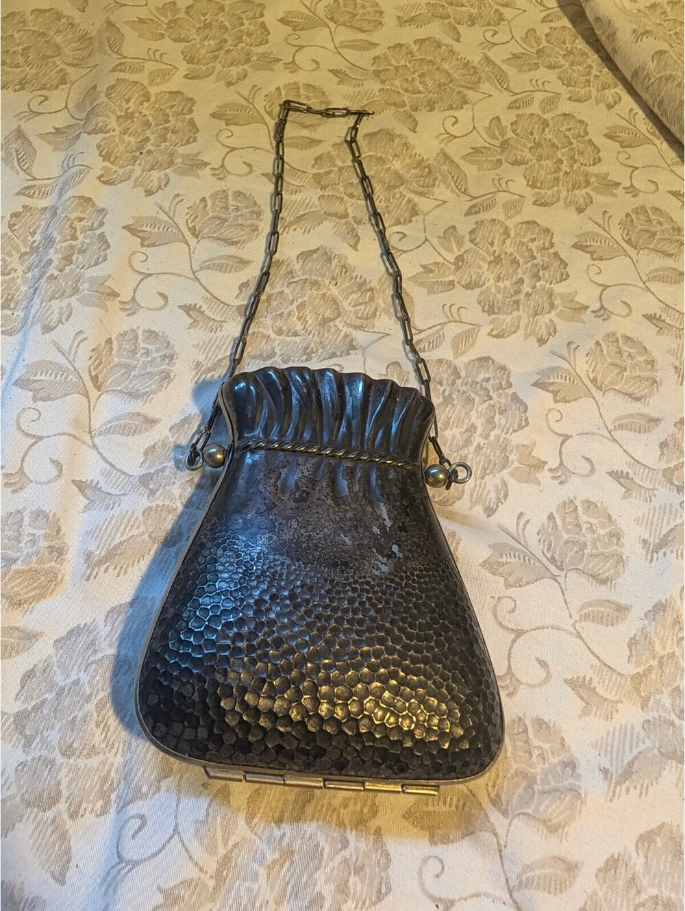 Vintage German Silver Vanity/Dance Purse with Mirror